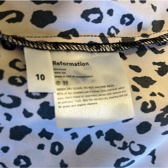 Reformation Silk Two-Piece Leopard Skirt Set - Picture 9 of 9